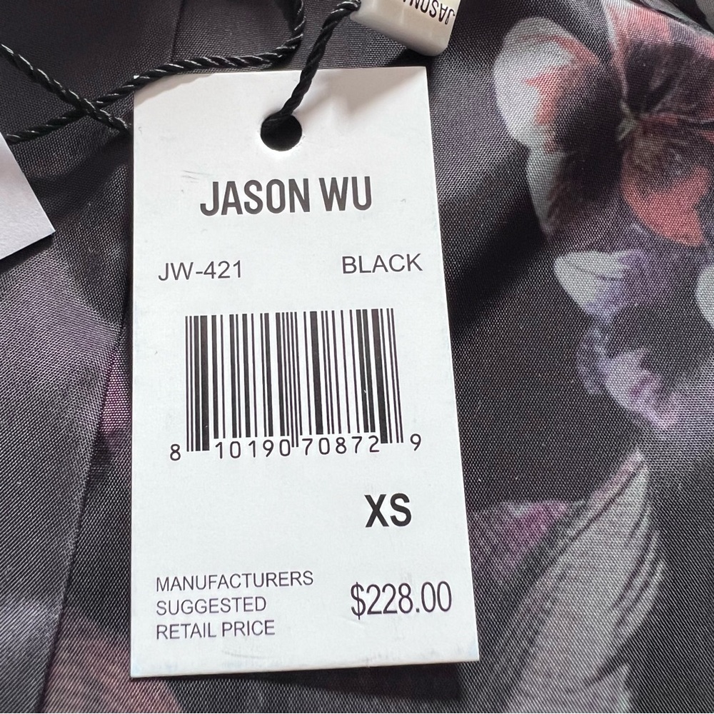 Jason Wu Black Faux Leather Jacket - Picture 10 of 11
